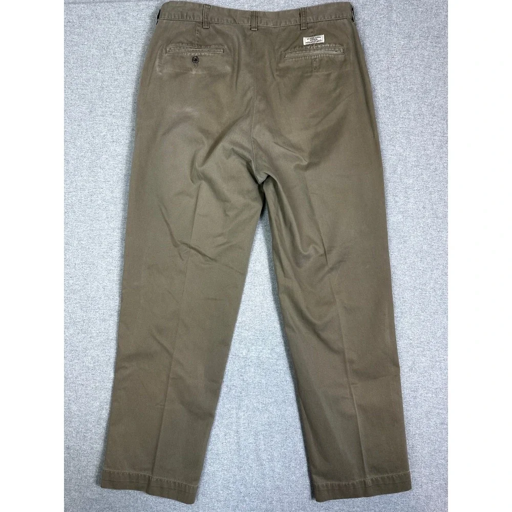 Vintage Polo Ralph Lauren Prospect Pants Mens 35x30 Brown Straight Leg Y2K
